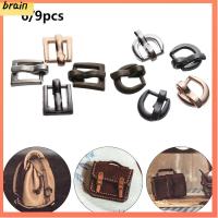 BRAIN 6/9pcs ใหม่ล่าสุด ของเล่นเด็กผู้หญิง 4 สี หัวเข็มขัดตุ๊กตา DIY หัวเข็มขัดไตรไกลด์ อุปกรณ์เสริมกระเป๋าตุ๊กตา ปุ่มเข็มขัด