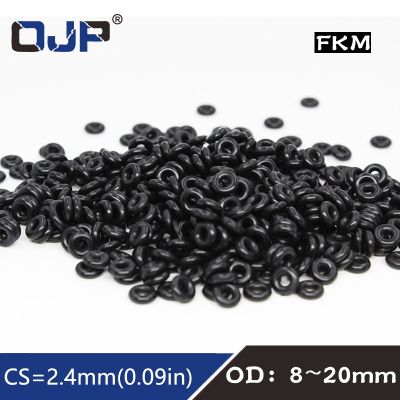10PCS/lot Fluorine rubber Ring Black FKM Oring Seal CS:2.4mm OD8/9/10/11/12/13/14/15/16/17/18/19/20mm Rubber O-Ring Seal Gasket Gas Stove Parts Access