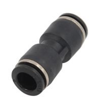 PU Pneumatic Fast Connector Tracheal Straight through PU-04 PU-06 PU-08 PU-10 PU-12 PU-14 Black Plastic Straight Pipe Intubation Pipe Fittings Accesso