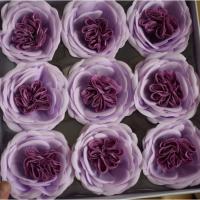 16pcs Giant Austin Rose Realistic Artificial Soap Flower 8.5cm diameter Gift Box Packaging for Florist wedding Valentines Day