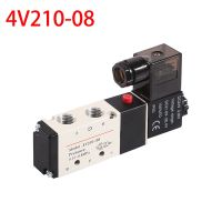 Pneumatic Electric Solenoid Valve 5 Way 2 Position Control Air Gas Magnetic Valve 4V210 08 12V 24V 220V Coil Volt