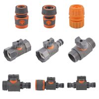 1/2 3/4 Inch Car Wash Garden Irrigation Hose Quick Connector For 16 20mm Tube Water Stop Joint Sprinklers Fittings Pipe Adapters Watering Systems Gard