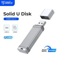 USB ความเร็วสูงแฟลชไดร์ฟ✁ORICO-USSD Jm28ดิสโก้ Móvel De Estado Sólido U Drive โลหะ Tipo-C USB 3.2เมกะไบต์/วินาที S 1TB 512GB 256GB 128GB