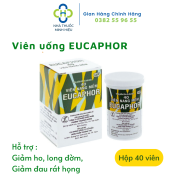 Viên nang Eucaphor giảm ho, làm ấm và ẩm đường hô hấp hộp 40 viên 100 viên