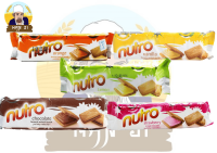 Nutro บิสกิตแซนวิช 60g รสวานิลลา สตรอเบอร์รี่ช็อคโกแลตส้มมะนาว Flavoured Sandwich Biscuit Vanilla Strawberry Chocolate O