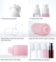 2Pcs 3050100ml Transparent Pressure Pump Vacuum Spray Bottles Refillable Bottle Tool Portable Travel Cosmetics Mist Container