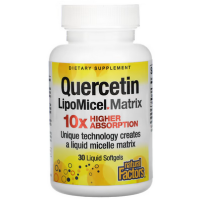 ?Super Sale? Natural Factors Quercetin LipoMicel Matrix 30 Liquid Softgels (exp.01/25)