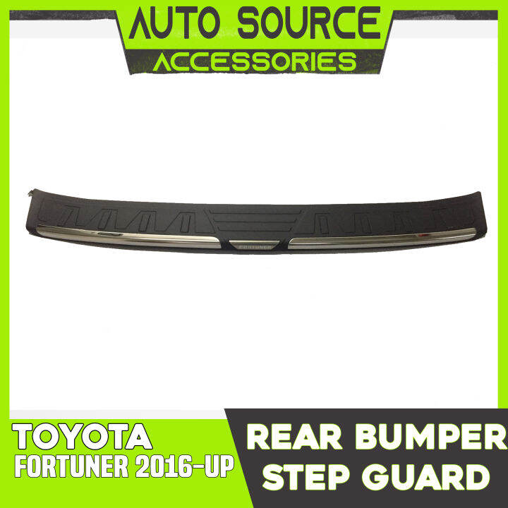 TOYOTA FORTUNER 2016UP REAR BUMPER STEP GUARD (MATT BLACK) Lazada PH