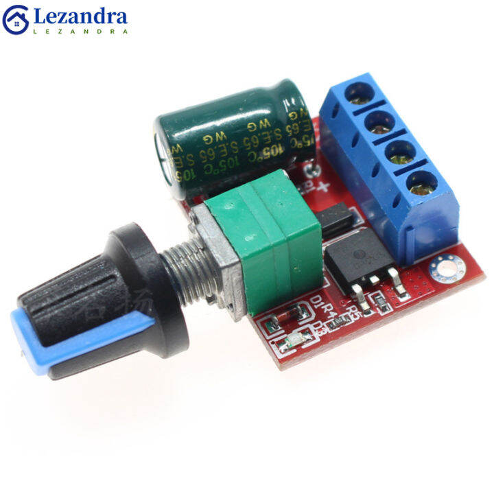 Lezandra【ready stock】5a 90w Pwm Pwm Motor Speed Controller Module 5v ...