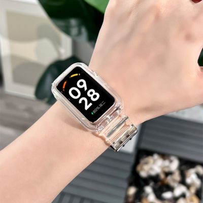 ﺴ ganzha3965 เคสนาฬิกาข้อมือซิลิโคนใส แบบเปลี่ยน สําหรับ Xiaomi Redmi Smart Band 2 Redmi Band 2 Smartwatch