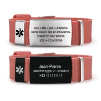 *【LZ】audience scipt21pt5 Custom Medical Alert Bracelet for Women Adjustable Sport ID Wristband Personalized Free Engraving Unisex ift