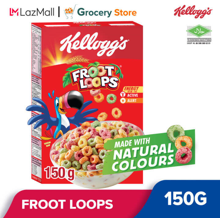 Kelloggs Froot Loops Kids Special Breakfast Cereal 1 Box 150g (Halal ...