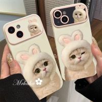 MrHaha เคสสำหรับ Realme C53 C55 C35 C33 C30 C30s C25Y C21Y C3 C25 C25s C20 C20A เคสโทรศัพท์ C11 50A 5 5i 5วินาที Narzo 50i ช่องแข็งน่ารักเลนส์หน้าต่างขนาดใหญ่แมวป้องกันนิ่ม