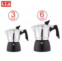 หม้อต้มกาแฟ Moka Pot (4สี)งานอีตาลี่ สวย เงา รุ่นK92 ต้มกาแฟ ขนาด 6 คัพ 300 ml. และ 3 คัพ 150 ml. สินค้าคุณภาพเกรดA ที่จับทนความร้อน.