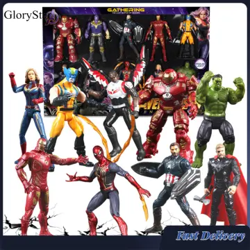 7pcs Avengers Iron Man COOL Action Figure Model Toys Kids Boys Figurine Set  Gift