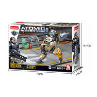 ProudNada Toys ของเล่นเด็ก ตัวต่อเลโก้ เลโก้ อวกาศ หุ่นยนต์อวกาศ Sluban ATOMIC STORM 126 PCS M38-B0907