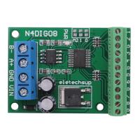 8Ch Input/Output Digital Switch TTL LvTTL CMOS RS485 IO Control Module Modbus Rtu Board for PLC Relay