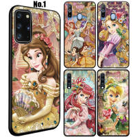 11XVV Disney Princess Cartoon อ่อนนุ่ม High Quality ซิลิโคน TPU Phone เคสโทรศัพท์ ปก หรับ Samsung Galaxy A02 A02S M02 A03 A32 A33 A42 A52 A53 A72 A73 A82 M20 M30 M30S M21 M31 M51 Quantum 2