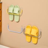 New Multifunctional Creative Shoe Rack Nail Free Installation Rack Waterproof Rack Storage Slipper Bathroom R5D3