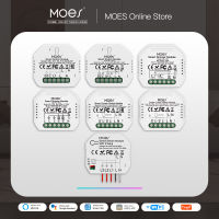 MOES Tuya ZigBee 3.0สมาร์ทสวิตช์ไฟรีเลย์โมดูล23แก๊งชีวิตสมาร์ท Tuya App ควบคุมทำงานร่วมกับ Alexa Home Yandex