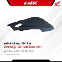 ฝาครอบล่างด้านขวาสีดำด้าน สำหรับรถรุ่น CBR150R ปี2011-2017 (รหัสสินค้า 64310-KPP-T00)สินค้าแท้เบิกศูนย์