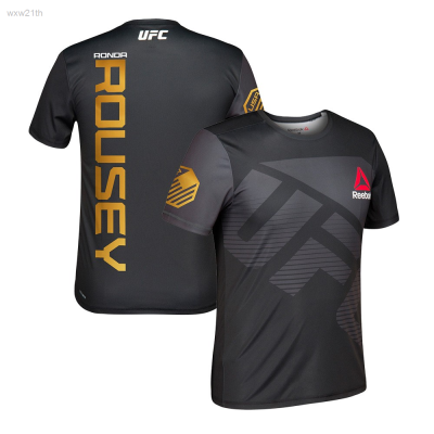 2023 New Casual Short Sleeve Printed Ufc Reebok Official Fighting Summer Mens T-shirt 2023 Unisex