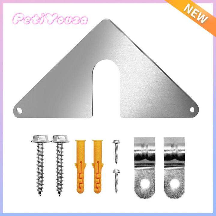 PETIYOUZA Wall Mount Sink Triangular Hose Faucet Nut Hose Support