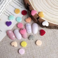 Heart Nail Charms Cute Sweater Love Nail Art Decorations Flatback Rhinestones Resin Parts Jewelry Manicure Accessories Winter