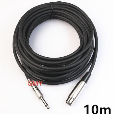 Durable Creative XLR 3 Pin Female Jack to 6.35mm Male Plug Stereo Audio Adapter Microphone Cable(10M