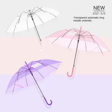 small transparent-handle umbrella