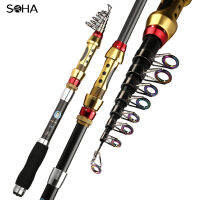 SDHA Telescopic เบ็ดตกปลา Carbon ไฟเบอร์เดินทางคัดเบ็ดสำหรับตกปลาตกปลา,รอกตกปลา1.8/2.1/2.4/2.7/3.0/3.6เคลื่อนที่ได้คาร์บอน Fiber1.8/2.1/2.4/2.7/3.0/3.6MFishing Rod,รอกคัดเบ็ดสำหรับตกปลา,คันเบ็ดตกปลา