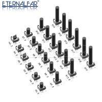 สวิตช์ปุ่มกด4PIN ทองแดง12V สวิทช์ SMD ไมโคร6X6X5 4.3 5 5.5 6 7 8 9 10 11 12 13 15มม. ปุ่มสำหรับใช้ในบ้านของเล่นทีวี