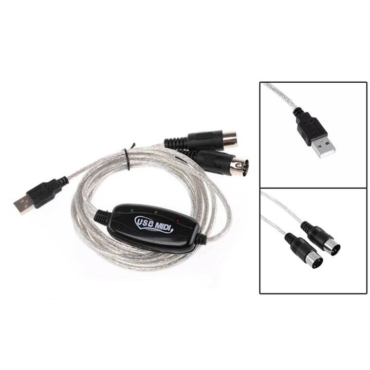 ขาย-คุณภาพสูง1-5m-usb-in-out-midi-interface-cable-converter-pc-เป็นสายอะแดปเตอร์คีย์บอร์ดเพลง