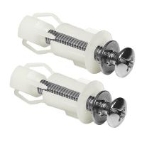 2Pcs Top Fix Toilet Cover Seat Screws Well Nut Pan Fixing WC Blind Hole Fitting Kit For Universal Toilet Seat Hinges Commode