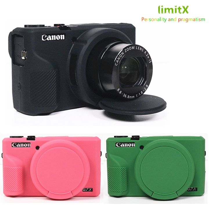 g7x3เกราะซิลิโคนผิวหนังเคสกระเป๋ากล้องปกป้องตัวเครื่องสำหรับ-canon-powershot-g7x-mark-iii-g7xiii-กล้องดิจิตอล-g7xm3