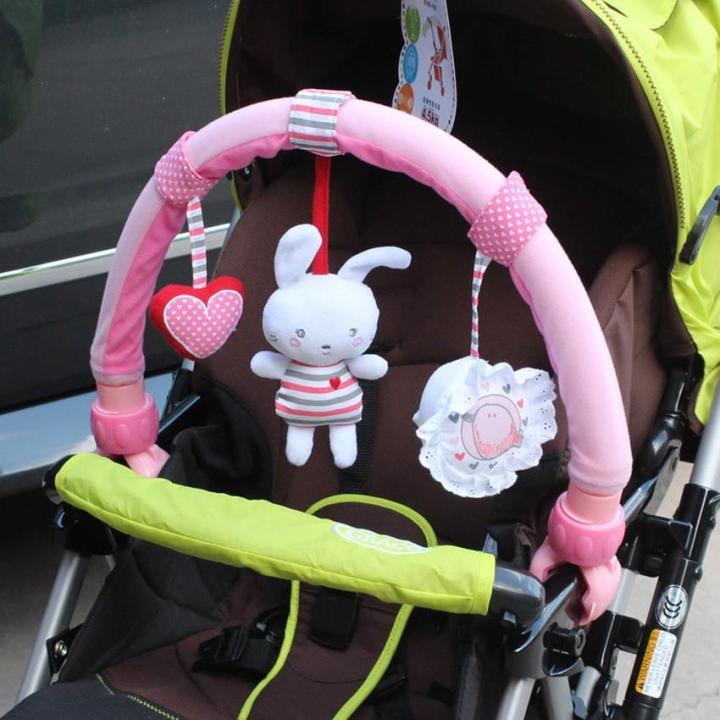 kids-toy-d-cor-ของเล่นเสริมทักษะ-ตัวต่อ-โมเดล-sozzy-โมบายหนีบรถเข็น-และ-คาร์ซีท-love-bunny-สีชมพู-ผลิตจากวัสดุคุณภาพดี-ของเล่นเสริมทักษะ