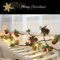 Christmas Decorations Outdoor Christmas Light Cones LED Copper Wire for Home 2m LED Copper Wire Pine Cone