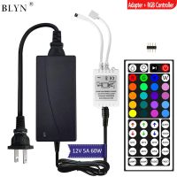 LED Strip Adapter With Wireless RGB Controller DC12V 5A Power Supply IR Remote Control For RGB Diode Tape Flexible Ribbon Light Electrical Circuitry P