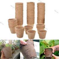 100pcs 8cm Paper Pot Plant Starting Flower Nursery Cup Kit Organic Biodegradable Eco-Friendly Cultivation Garden Tools YB21TH