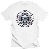 เสื้อยืดแขนสั้นผู้ชายและผู้หญิงพิมพ์ลายสนุก ๆ จาก Galactic Pirate Association