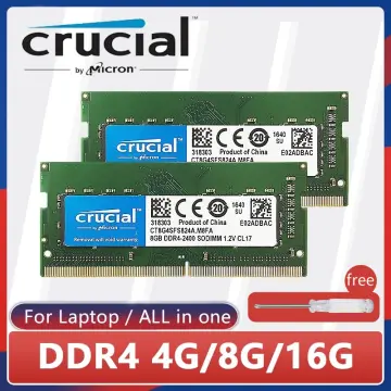 Crucial 16GB 2x 8GB DDR4 2400MHz PC4-19200 Sodimm Laptop Memory RAM Kit 16G  2400