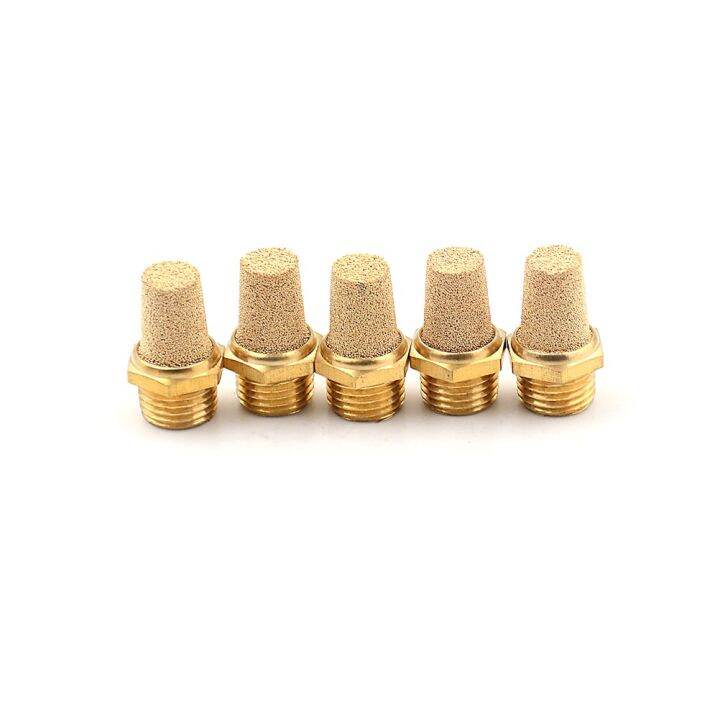 qdlj-5pcs-lot-solenoid-components-valve-pneumatic-filter-noise-silencer-1-4-pt-thread