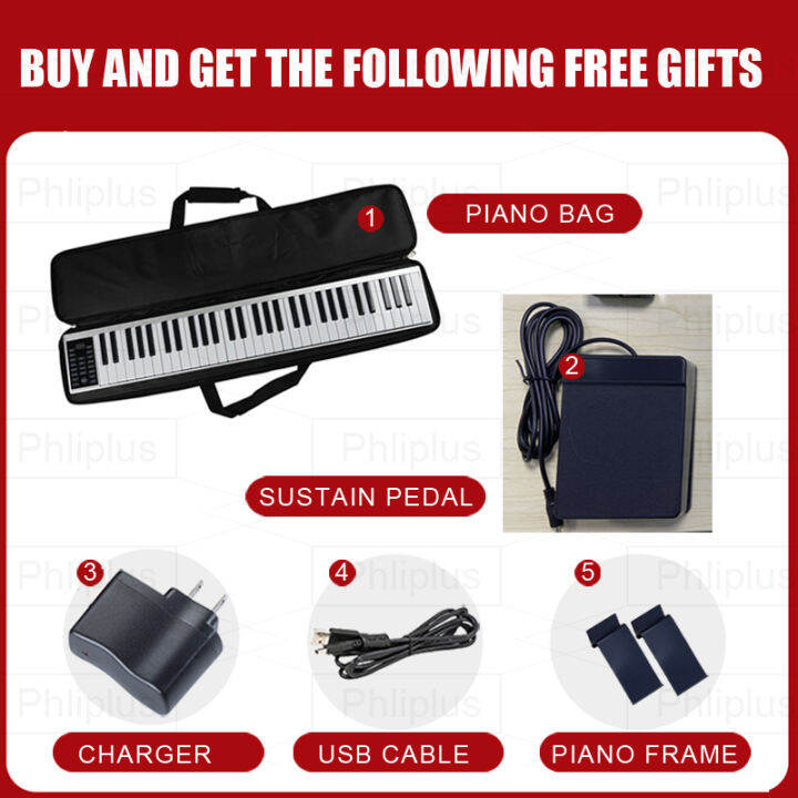 【COD】Phliplus 88 Keys Piano Keyboard for Adult,Portable Piano Digital ...