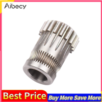 Aibecy 3D อุปกรณ์เสริมเครื่องพิมพ์ Drivegear Dual Gear Drive Wheel Extruder Gear ไม่มีสายด้านบนสำหรับ3D เครื่องพิมพ์ Creality Ender 3 5 CR10 Pro CR-10