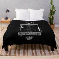 Ready Stock Occult Gothic Grunge Love Me Like My Demons Do Witch Moon design Throw Blanket Blanket Fluffy