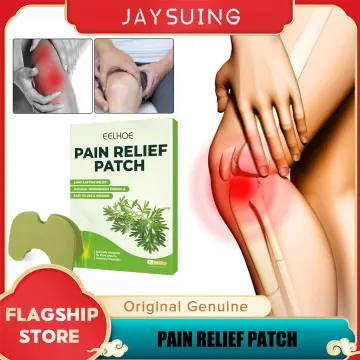 Jaysuing Pain Relief Patch Knee Joint Cervical Spine Ginger Wormwood  Self-Adhesive Sports Injuries Convenient Long-Lasting Healing Stickers  Standing Stretch Leg Health Care 10pcs