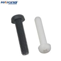 ┋✶☾ 10/ 20/ 50pcs Black White Nylon Plastic Phillips Pan Head Cross Round Screw Bolt M2 M2.5 M3 M4 M5 M6 M8 length 4-50mm