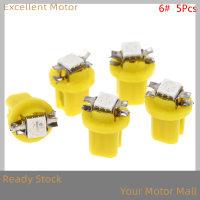 Excellent 5pcs T5 LED Car Bulbs12V แผงหน้าปัดหลอดไฟ Long Life Universal SWITCH Lamp