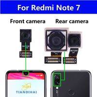 กล้องหน้าด้านหลังเดิมสําหรับ Xiaomi Redmi Note 7 NOTE7 ด้านหลังกล้องเซลฟี่หลักหันหน้าไปทางโมดูลดูการเปลี่ยนชิ้นส่วนสายเคเบิลแบบยืดหยุ่น