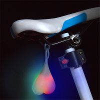 ▣ Bike Light Heart Shape Cycling Balls Tail Waterproof Silicone Bicycle Taillight Rear Lights Night Warning Led